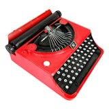 Modelo De Máquina De Escrever Manual Vermelho