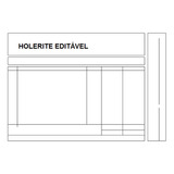 Modelo Holerite Comprovante De Renda Editável Envio Rápido