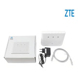 Modem 4g Roteador Wi fi Portátil Zte Mf293n Antena Externa Cor Branco