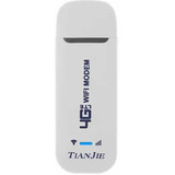 Modem Roteador 3g 4g Lte Chip Sim Portátil Usb Cor Branco