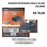 Modem Roteador Adsl2 Dlink Dsl500b