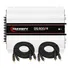 Modulo Amplificador 4 Canais Ds800 + Cabo Kit Instalação Rca