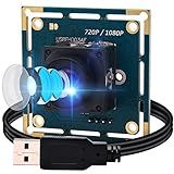 Módulo De Câmera USB 1080p Com Foco Automático Placa De Webcam De Alta Velocidade Para Computador Mini UVC USB2 0 Câmera Industrial CCTV Lightburn OV2710 Moldura Alta ângulo Amplo 100fps USB
