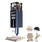 Módulo Láser Aenbuslm De 80w Con Asistencia Aire, Módulo De Corte De Grabado Láser Para Madera, Potencia De Salida De 10w, Enfoque Fijo, Doble Punto Comprimido Ultrafino Cnc Tallado Diy Laser Master