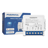 Modulo Mini Rele Inteligente Wi fi Novadigital Ms108 Automação Para Cortina E Persiana Rf433mhz Interruptor Compatível Alexa Google Home Tuya Smart Life Bivolt 110v 220v