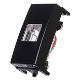 Módulo Telefone Rj11 Margirius Ebony Sleek Preto 4 Fios