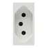Módulo Tomada 2p+t 20a 250v Para Casas - Vivace Cor Branco