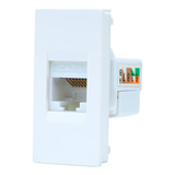 Módulo Tomada Informática Rj45 Cat6 Plástico Branco Unno Abb