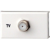 Modulo Tomada Para Antena De Tv P Cabo Coaxial Ilus Cor Branco