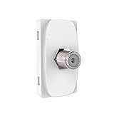 Módulo Tomada Para Cabo Coaxial Antena E TV Alumbra Gracia 85318 Branco