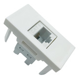 Módulo Tomada Rj45 Pial Plus Branco Cat6 Gigabit Suporte