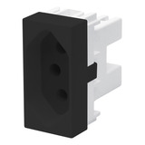 Módulo Tomada Tripolar 20a Preto Fame Habitat Black 4036
