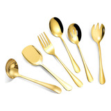 Modus Kit 6 Conjunto Jogo De Talheres Inox Utensílio Cozinha