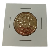 Moeda 1 Dólar Americano Massachusetts Telefone Flor Cunho