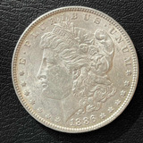 Moeda 1 One Dólar 1886 - Dollar Morgan Prata