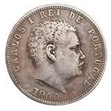 Moeda 1000 Reis Portugal 1900 Cópia