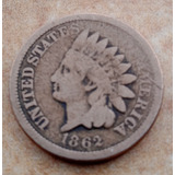 Moeda 1862 Usa Indian