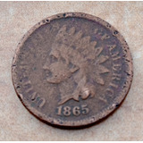 Moeda 1865 Usa Indian
