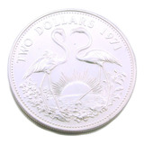 Moeda 2 Dollars 1971 Commonwealth Of The Bahamas Island 0446