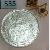 Moeda 2000 Réis 1913 Estrelas Ligadas (prata) Soberba*
