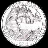 Moeda 25 Cents Eua Serie Parques 2018 Apostle Islands P Fc