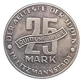 Moeda 25 Mark Polônia 1943 Cópia Comemorativa