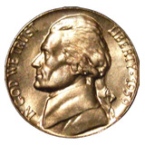 Moeda 5 Cents Jefferson Nickel 1959 Letra P Flor De Cunho