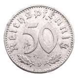 Moeda 50 Reichspfennig Segunda Guerra Mundial