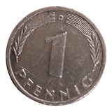 Moeda Alemanha 1 Pfennig