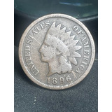 Moeda Americana Indian Head Cent 1896