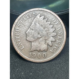 Moeda Americana Indian Head Cent 1900