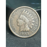 Moeda Americana Indian Head Cent 1903