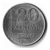 Moeda Antiga 20 Centavos 1977