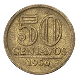 Moeda Antiga Do Brasil - 50 Centavos De 1956 - Módulo Menor