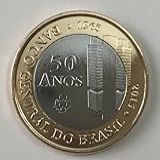 Moeda Avulsa De 1 Real 2015 Comemorativa Dos 50 Anos Do Banco Central