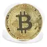 Moeda Bitcoin Ficticia Cor Ouro  Colecionadores Criptomoeda