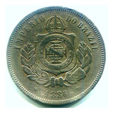 Moeda Brasil Império 200 Réis 1886 Rara Frete Grátis L 4290