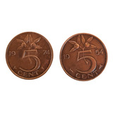 Moeda Bronze 5 Cents