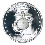 Moeda Comemorativa Eua Prata 2005 P Proof Marine Corps Fc