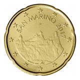Moeda De 20 Cêntimos De Euro San Marino 2017 Fc