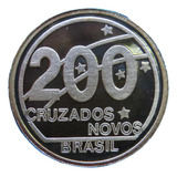 Moeda De 200 Cruzados Novos 1989 - Centenário Da República