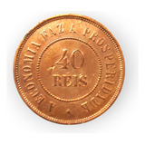 Moeda De Bronze De 40 Réis 1900 Brasil República Soberba