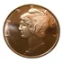 Moeda De Cobre Pura 999 1 Onça Avdp Mercury Dime Design  Fc