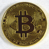 Moeda De Ouro Bitcoin Fisica 24 K