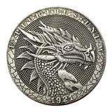 Moeda Dólar Medalha Da Sorte Dragão