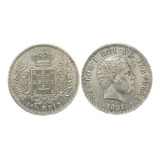 Moeda Em Prata 500 Reis 1891 Portugal