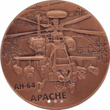 Moeda Exército Eua Helicóptero Apache Ah