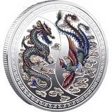 Moeda Fenix Dragao Chines