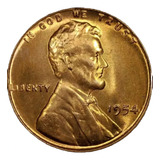 Moeda Lincoln Cent 1954