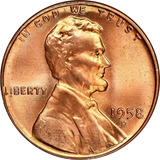 Moeda Lincoln Cent 1958